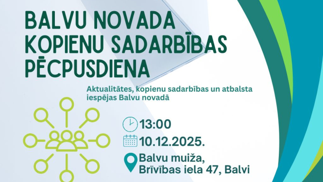Balvu novada kopienu sadarbības pēcpusdiena