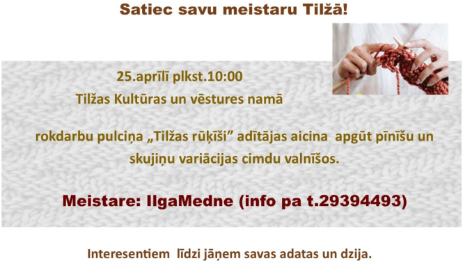 "Satiec savu meistaru" Tilžā