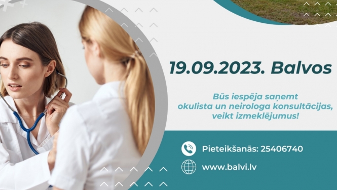 Mobilā busiņa speciālisti dodas uz Balviem!