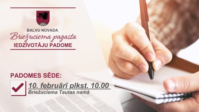 Briežuciema pagasta iedzīvotāju padome aicina pagasta iedzīvotājus uz padomes sēdi