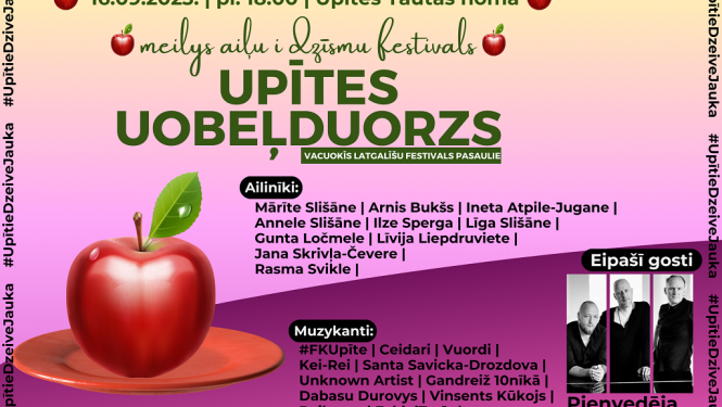 Latgaliešu mūzikas jaunumu izlase un grupa “Pienvedēja piedzīvojumi” – aicina festivāls “Upītes Uobeļduorzs”