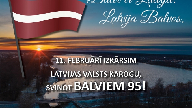 apsveikums ar karogu