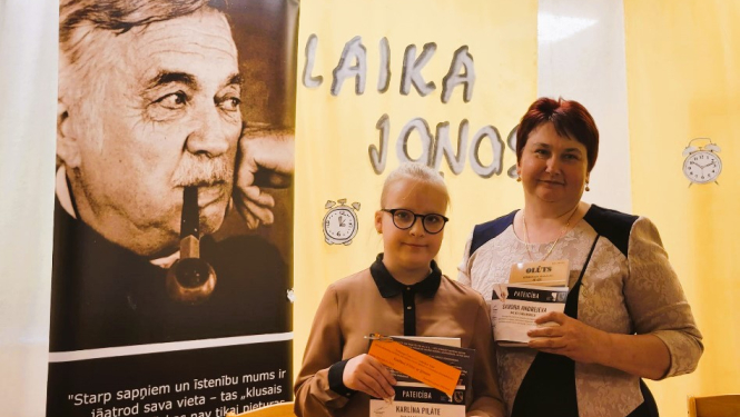 Balvu sākumskolas skolēnu piedalīšanās Robertam Mūkam veltītajā  konkursā “Laika joņos”