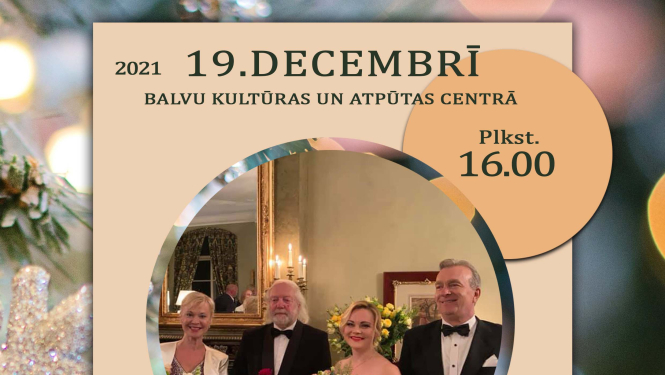 19. decembrī, Balvu Kultūras un atpūtas centrā, norisināsies koncerts "Svētku Mozaīka"