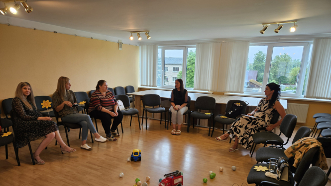 Aizvadīta tikšanās ar PEP mammu apmācībā Ingu Bukšu