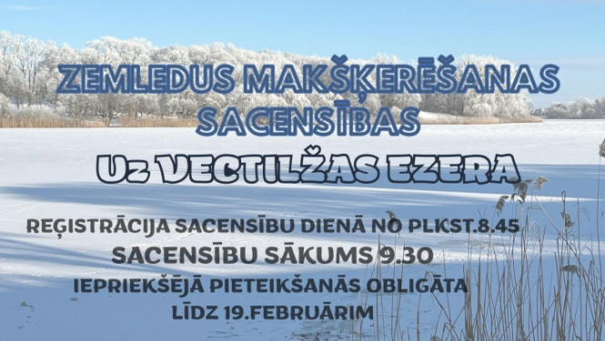 Afiša zemledus makšķerēšana
