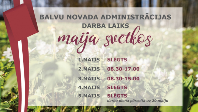 Par izmaiņām darba laikā