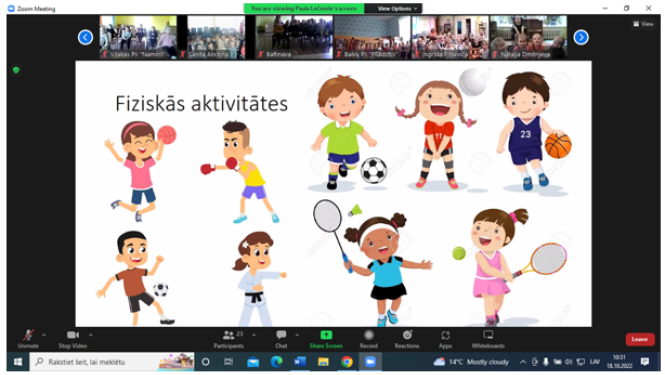 Pirmsskolas vecuma bērni izzina veselīga dzīvesveida ieradumus