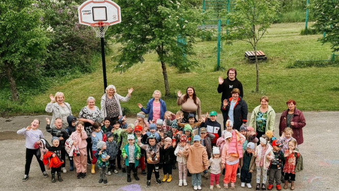 Viļakas jauniešu mājā ciemojas Rekavas bērnudārzs 