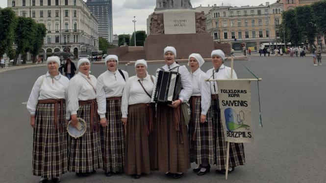 Bērzpils folkloras kopa "Saivenis" starptautiskajā folkloras festivālā ‘’Baltica 2022’’