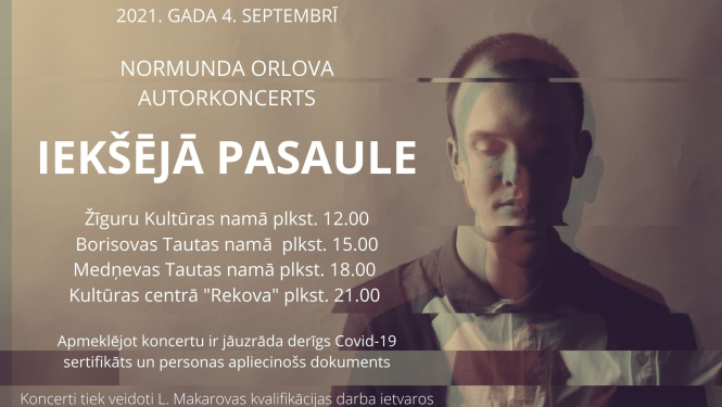Normunda Orlova autorkoncerts 2021. gada 4. septembrī