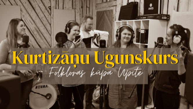 Folkloras kopa “Upīte” iztulko dziesmu “Kurtizāņu ugunskurs” Latgaliešu valodā