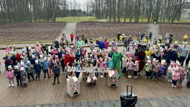 "Zaķu skrējiens" – prieka, pavasara un Lieldienu gars Balvos!