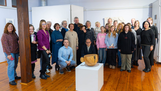 Mākslinieces Agitas Zemītes un tēlnieka Aigara Zemīša kopizstādes atklāšana Balvu novada muzejā 2025.gada 7.janbvārī