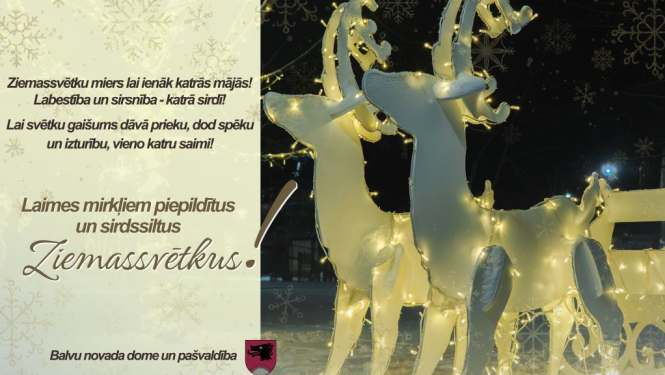 Laimes mirkļiem piepildītus un sirdssiltus Ziemassvētkus!