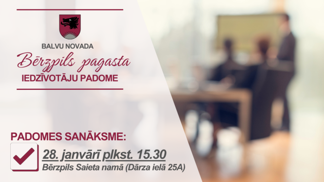 Aicinājums uz Bērzpils pagasta Iedzīvotāju padomes sanāksmi