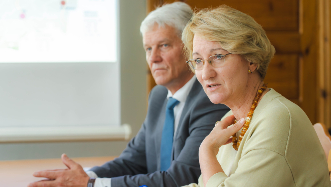 Izglītības un zinātnes ministre Dace Melbārde Balvu novada vizītē