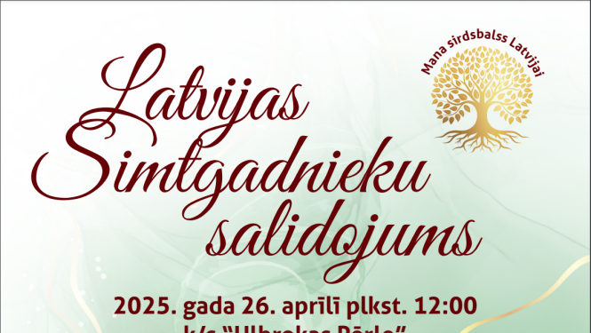 Aicina dalībai salidojumā pieteikt simts un vairāk gadus sasniegušos iedzīvotājus!