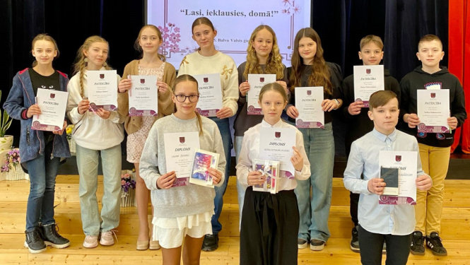 Norisinājies lasīšanas konkurss “Lasi, ieklausies, domā!”