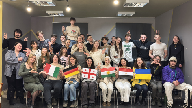 Pasākumu dalībnieki Balvu novada Bērnu un jauniešu centrā