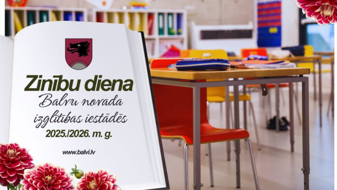 Zinību diena Balvu novada izglītības iestādēs 2025./2026. mācību gadā