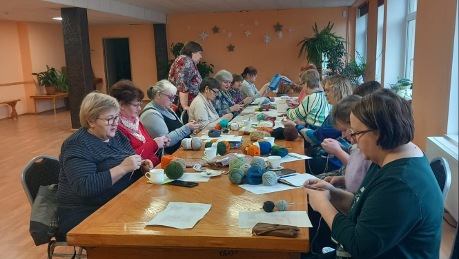 Radošā darbnīca adītājām Baltinavā