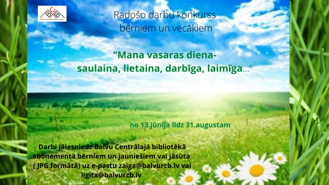 Radošo darbu konkurss bērniem un vecākiem