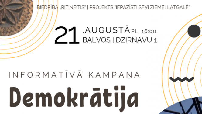 Informatīvā kampaņa „Demokrātija un kultūra” Balvos