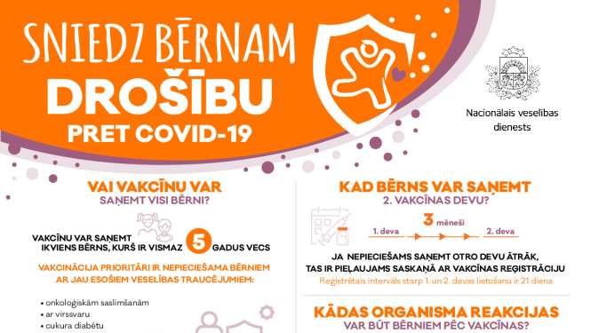 Par bērnu vakcināciju Balvos un Gulbenē