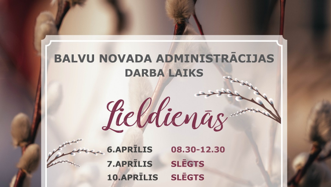 Darba laiks Lieldienās