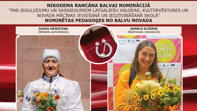 Lepojamies ar pedagogiem, kuri nominēti Nikodema Rancāna balvai