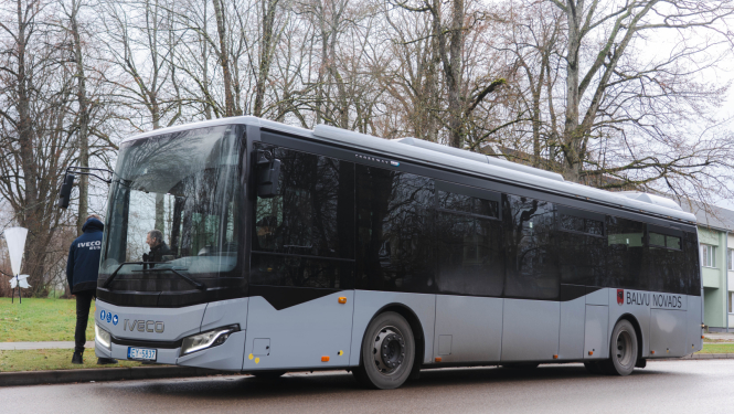 M3 kategorijas bezemisiju elektroautobuss Balvos