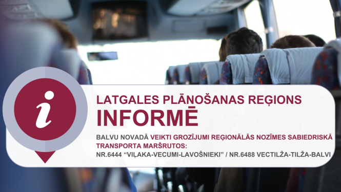 Par izmaiņām sabiedriskā transporta maršrutu tīklā Balvu novadā