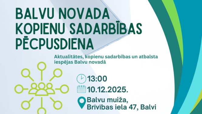 Balvu novada kopienu sadarbības pēcpusdiena