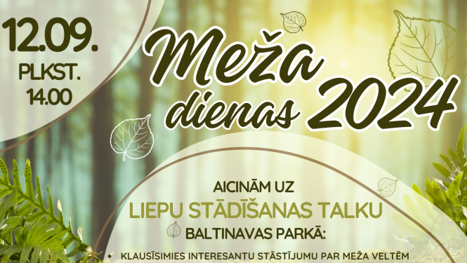 Aicina uz liepu stādīšanas talku Baltinavas parkā