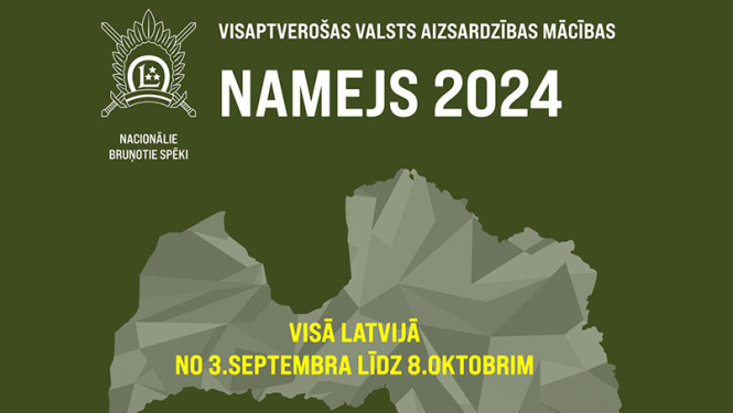 Arī Balvu novada teritorijā norisināsies visaptverošās valsts aizsardzības mācību  “NAMEJS 2024” posms