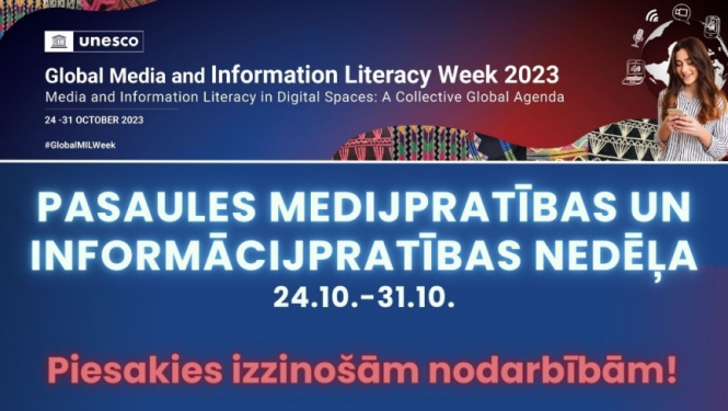 No 24. līdz 31. oktobrim norisināsies Pasaules medijpratības un informācijpratības nedēļa