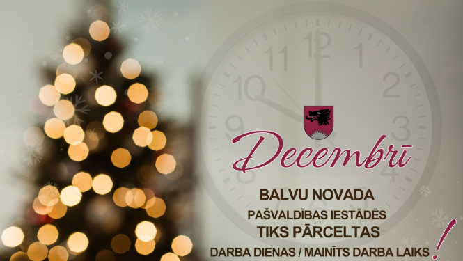 Darba laika izmaiņas svētkos