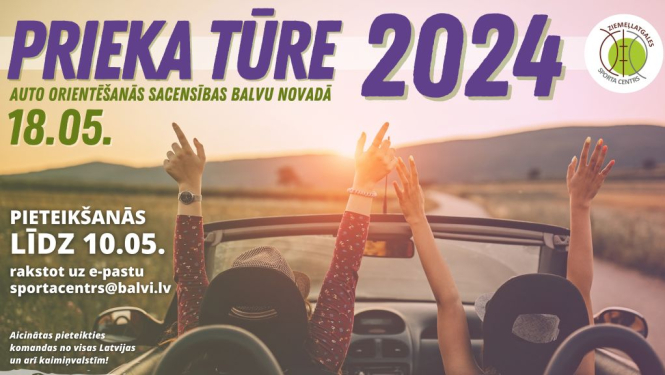 Aicinām komandas pieteikties auto orientēšanās sacensībām ''Prieka tūre''