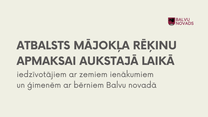 Sociālajā pārvaldē iespējams saņemr atbalstu mājokļa rēķinu apmaksai