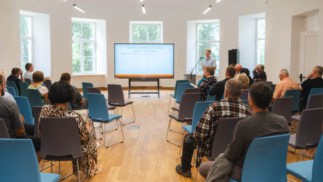 Balvu muižas konferenču zāle uzņēmēju tikšanās reizē