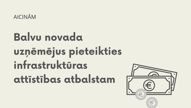 Informatīvais paziņojums par iespēju uzņēmējiem 