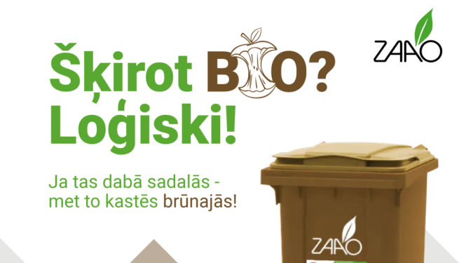Balvu un Vilakas iedzīvotāju zināšanai- iespējams pieteikties bioloģisko atkritumu konteineriem