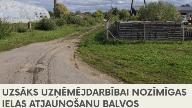 Ziedu ielas posms Balvos