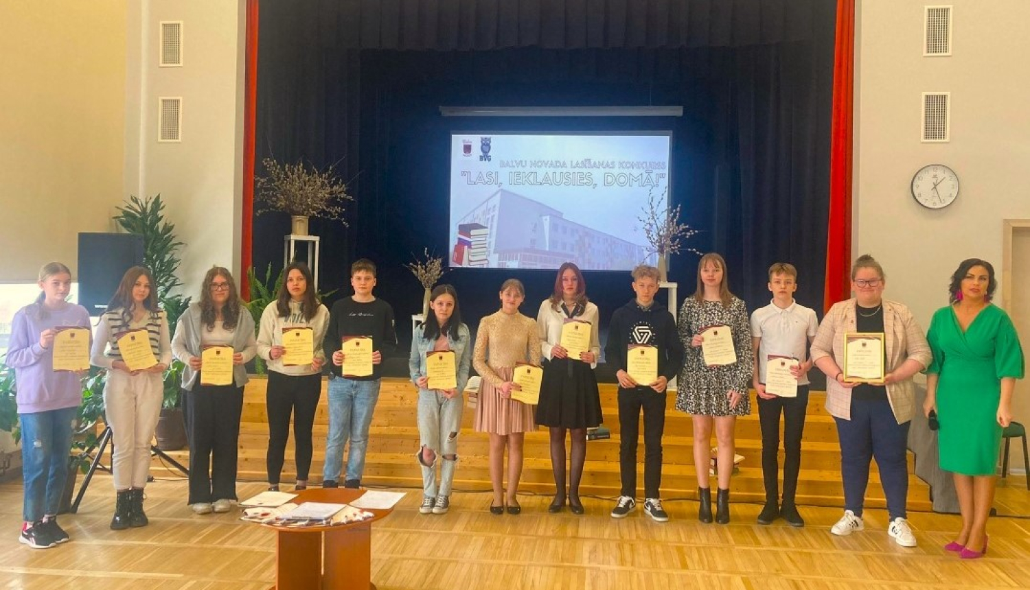 Lasīšanas konkurss Balvu Valsts ģimnāzijā