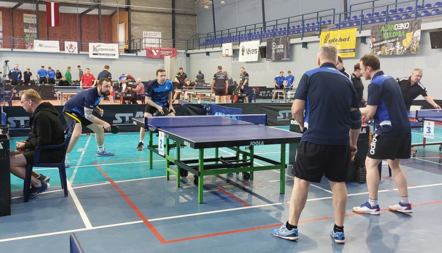 Kuldīgā aizvadīts galda tenisa komandu čempionāta 4.posms