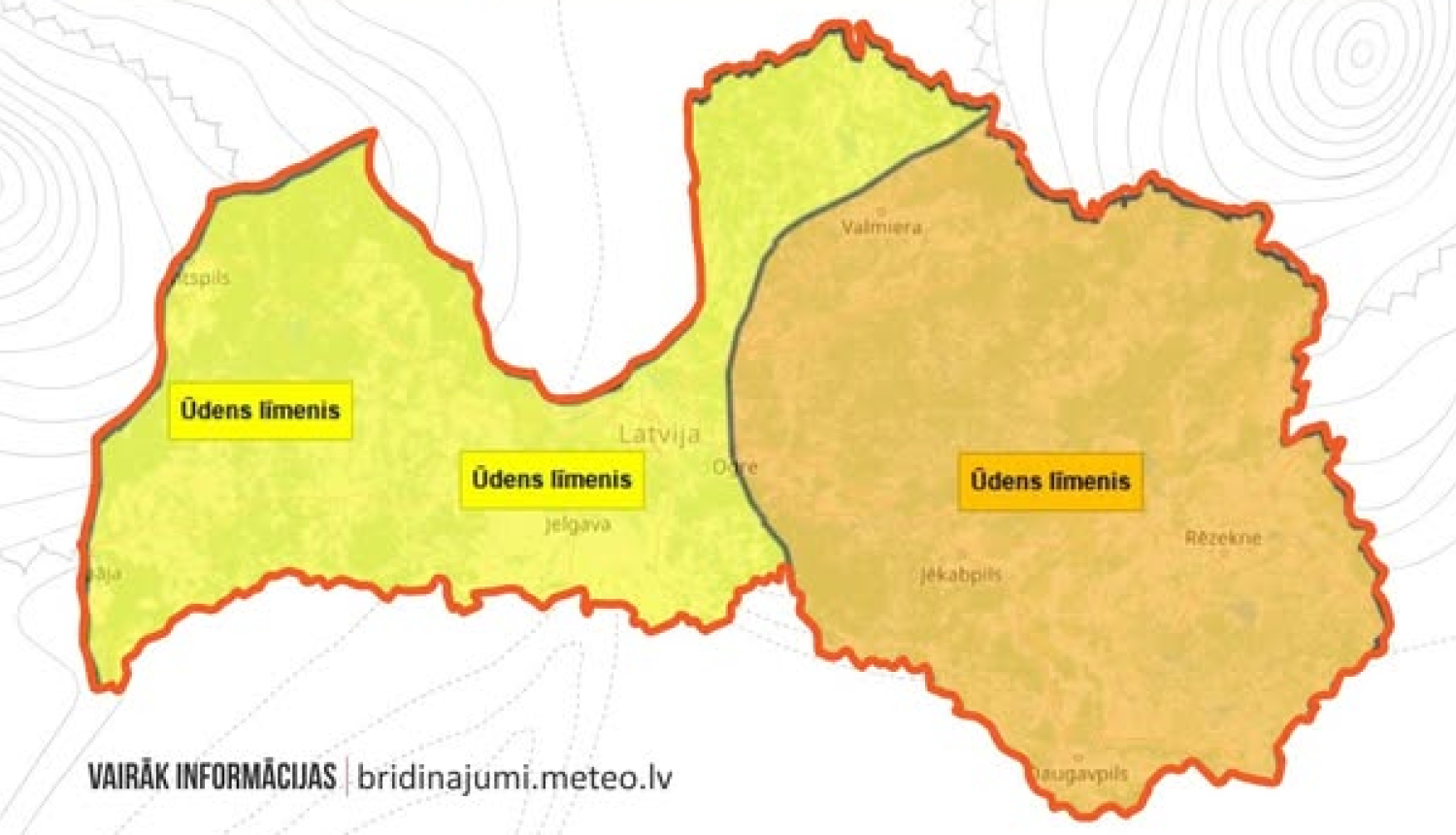 UZMANĪBU! Gaidāmas spēcīgas lietusgāzes un pērkona negaiss!