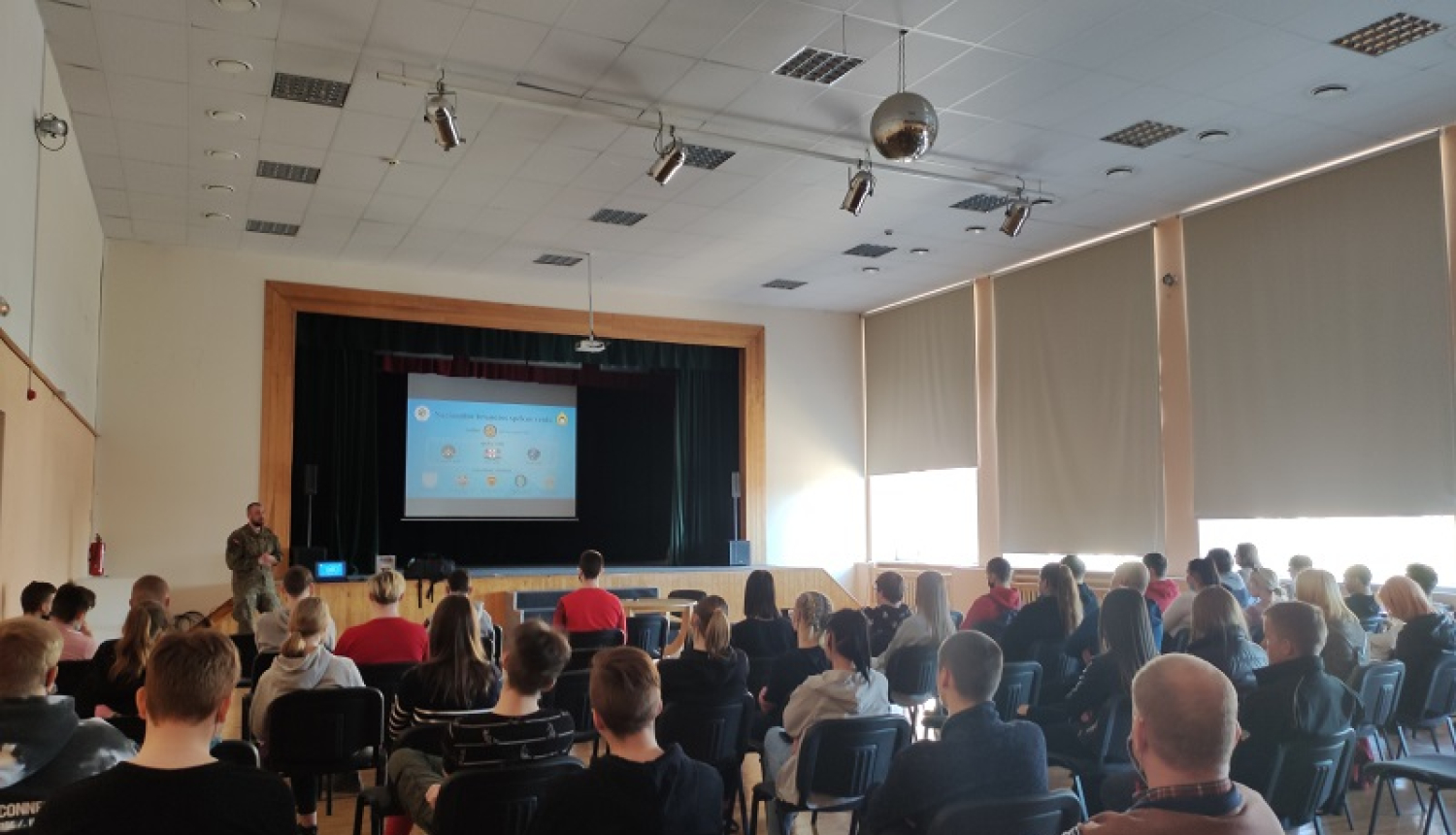 Nacionālo bruņoto spēku Rekrutēšanas un atlases centra informatīvā lekcija BPVV