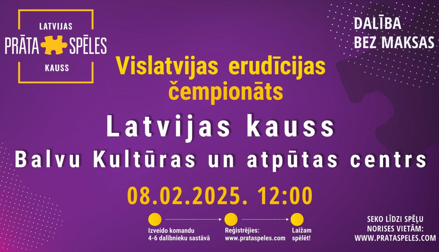 AFIŠA_Vislatvijas erudīcijas čempionāts ''Latvijas kauss 2025'' 