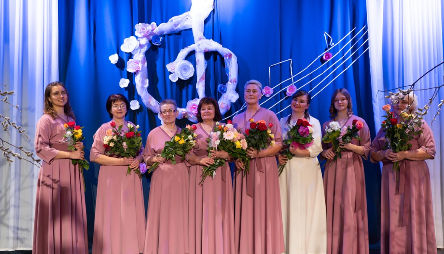 Baltinavas vokālā ansambļa “Naktsvijoles” 15 gadu jubilejas pasākums “Sirdspukstu skanējums”